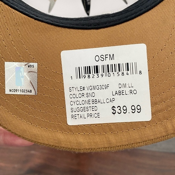 LA Lakers Hat Tan Brown Ultra Game Cyclone Rear Scripted Snapback Cap - Picture 3 of 3